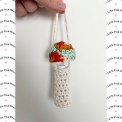 Mushroom Pouch Charm - Blue image